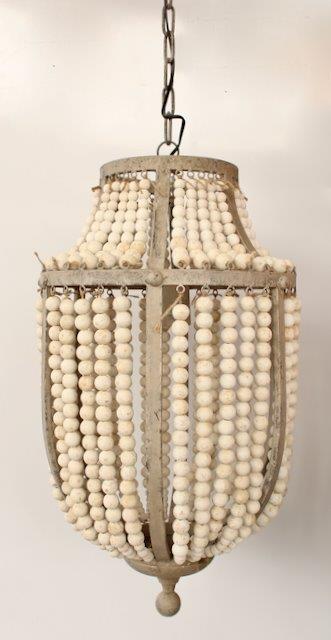 Hanging Beaded Electric Light